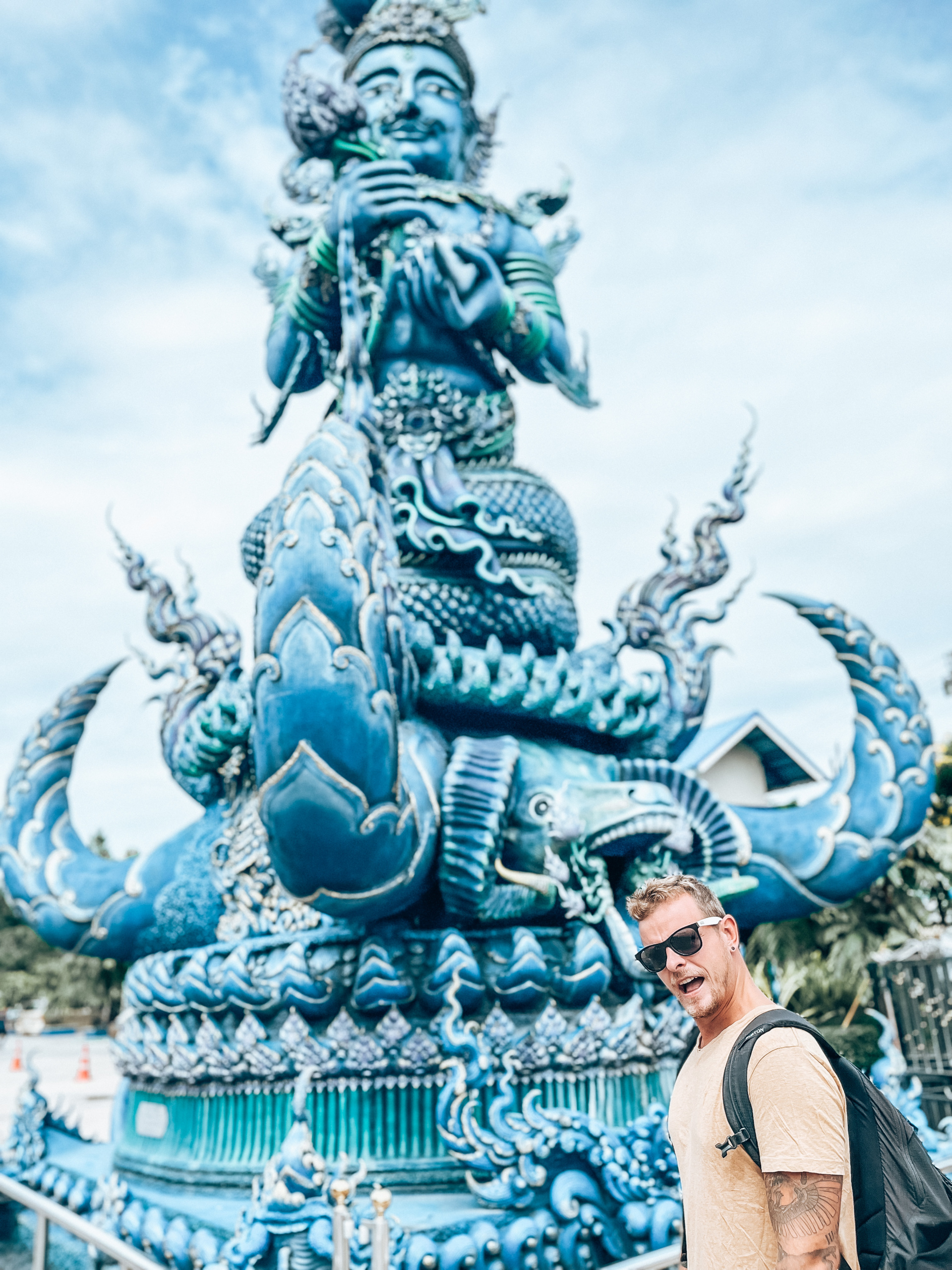 Twee weken Noord Thailand: Blue temple